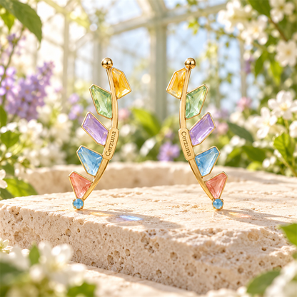 Cerzuna Color Garden Branch Earrings